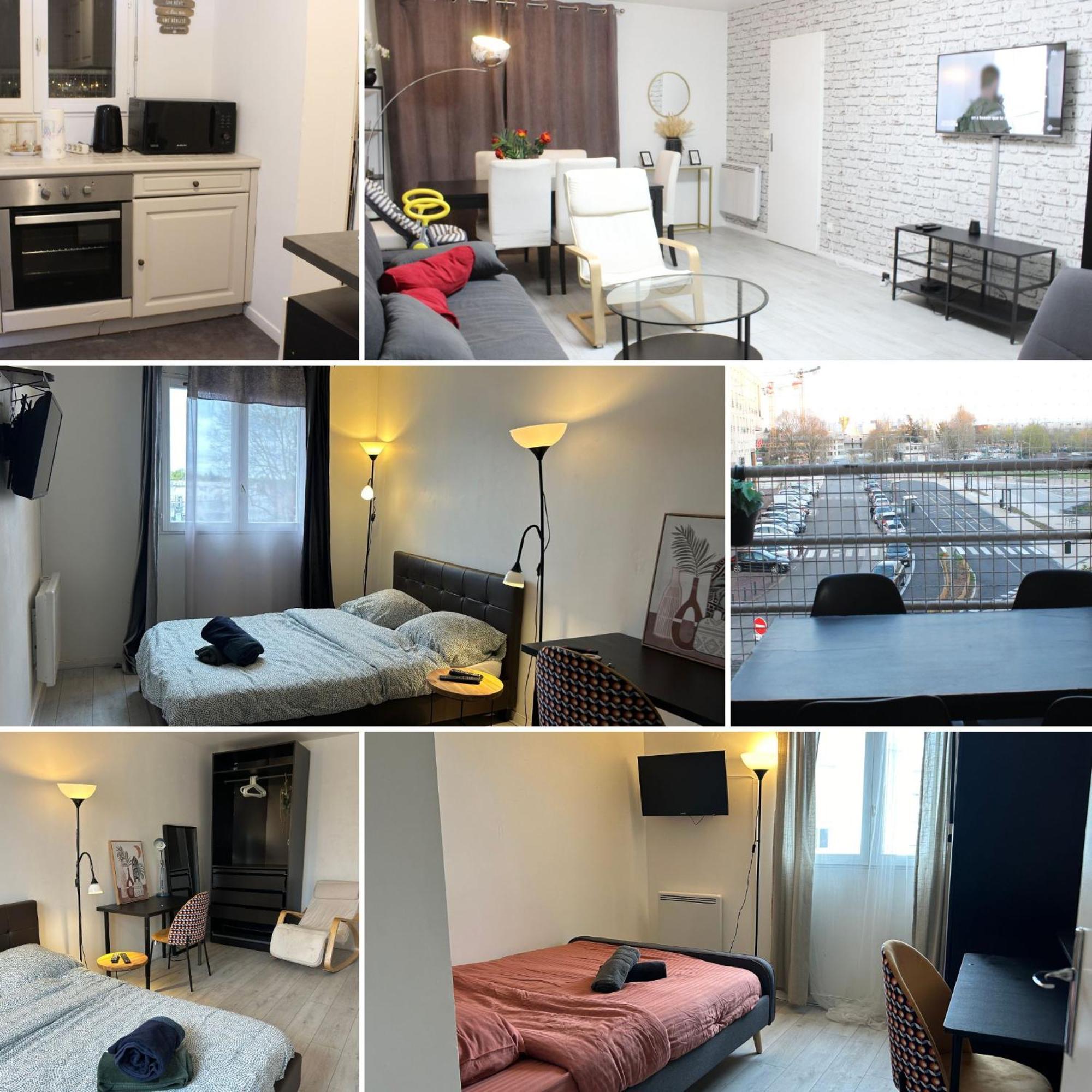Appartement - Proche Rer - 2 Chambres & 4 Lits Double - Paris Orly Courcouronnes エクステリア 写真